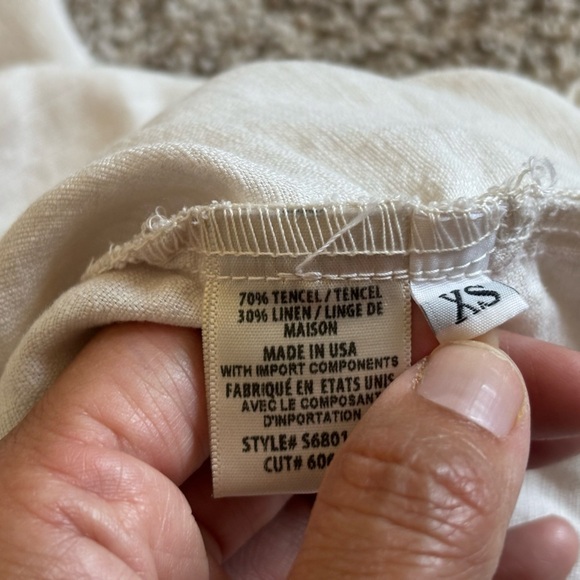 Cloth & Stone Linen Blend Off White Dress Size XS | casual | minimal | classic - Picture 10 of 10